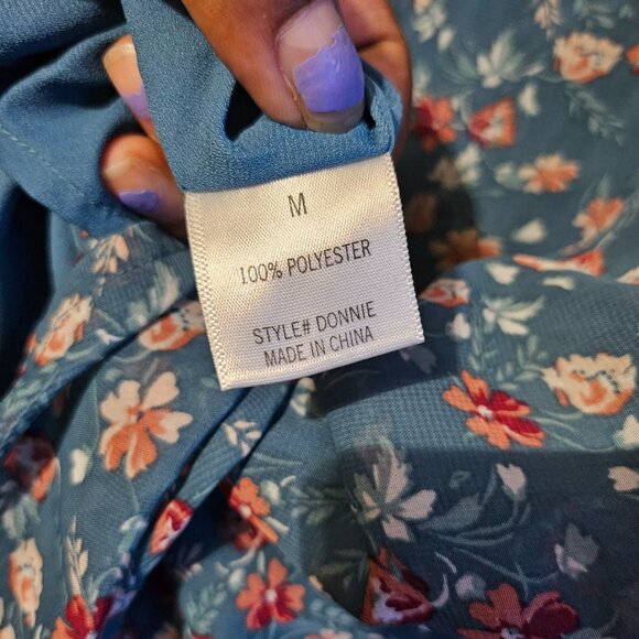 NWT Francesca's Collections Women's Floral Printed Mesh Top Midi Dress in Medium - Picture 8 of 9